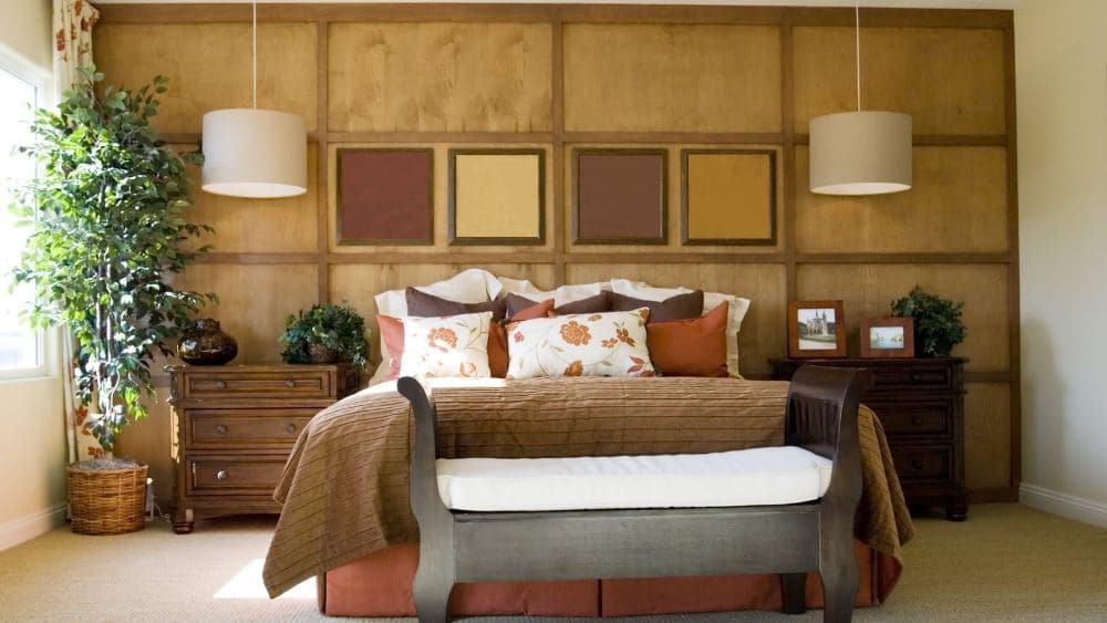 master bedroom with matching nightstands