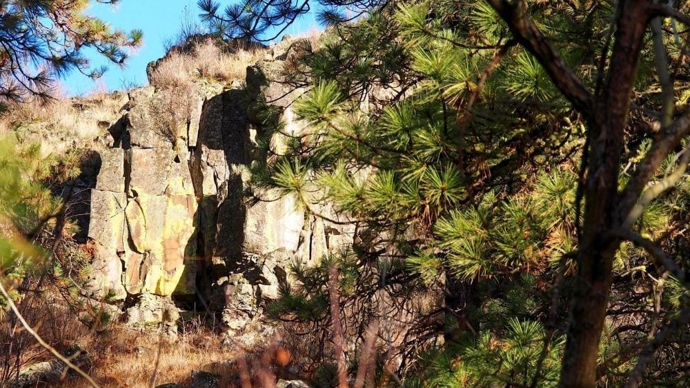 Rock formation in La Grande, Oregon