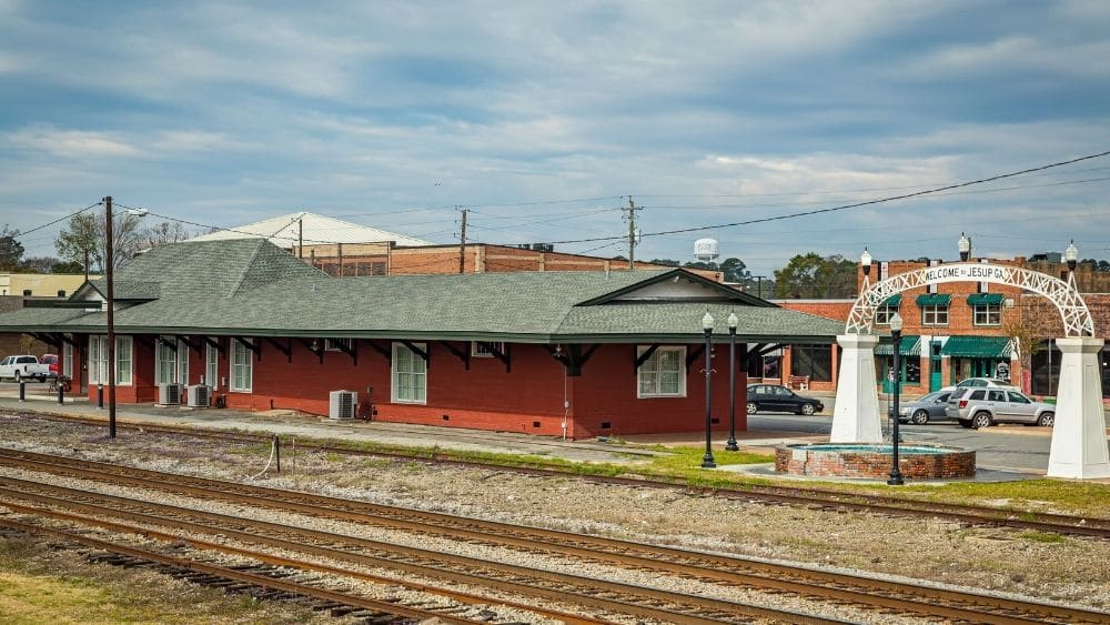 historic railway in jesup, georgia