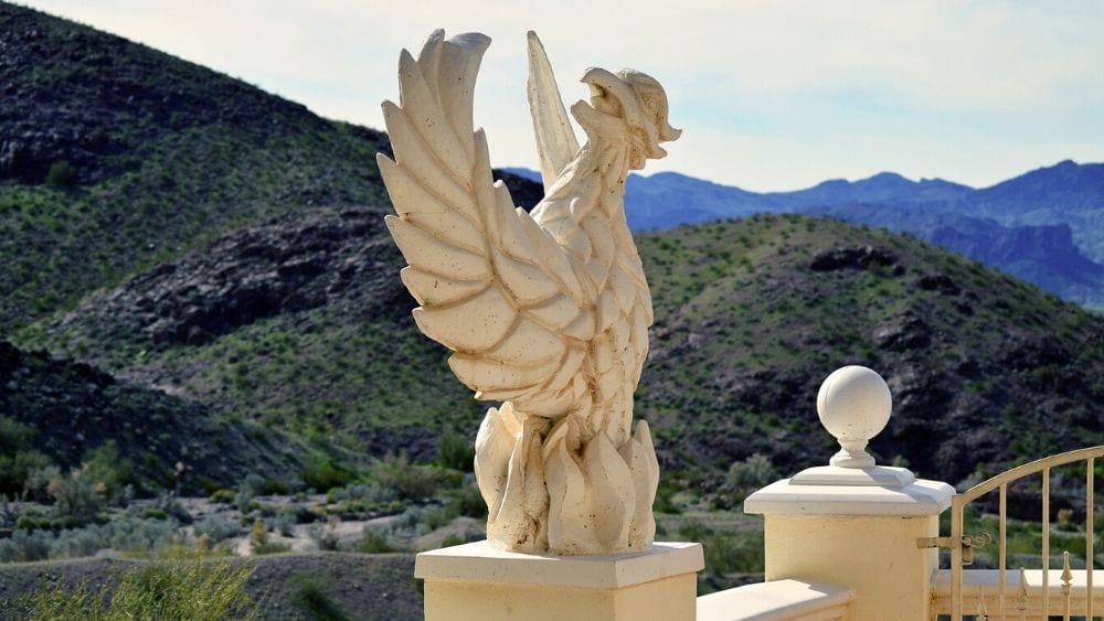 Phoenix statue