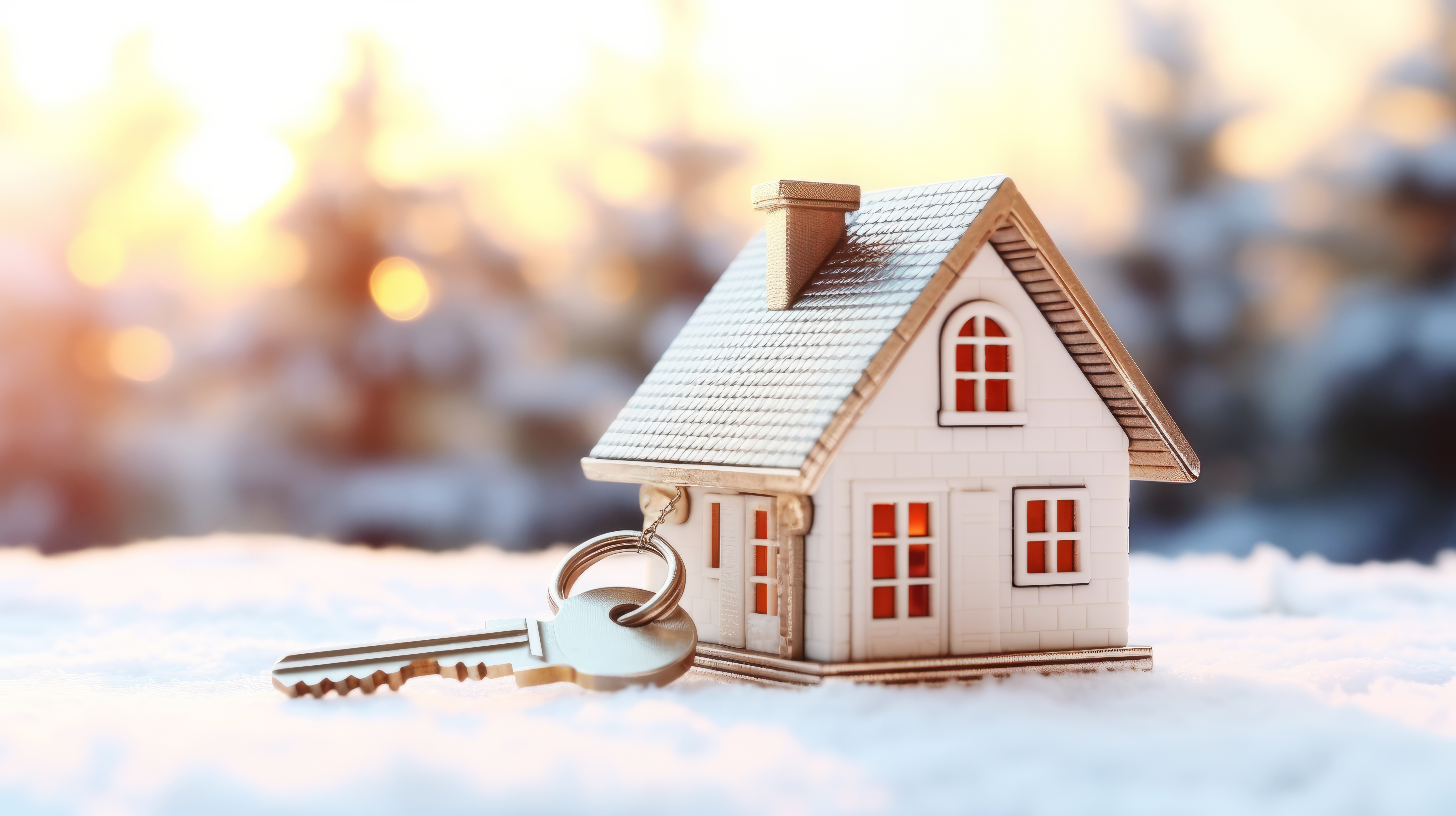 winter-house-keychain