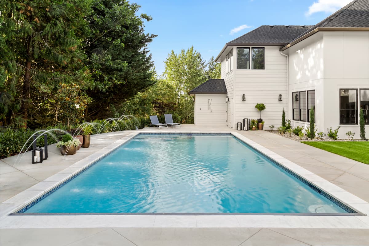 Backyard pool