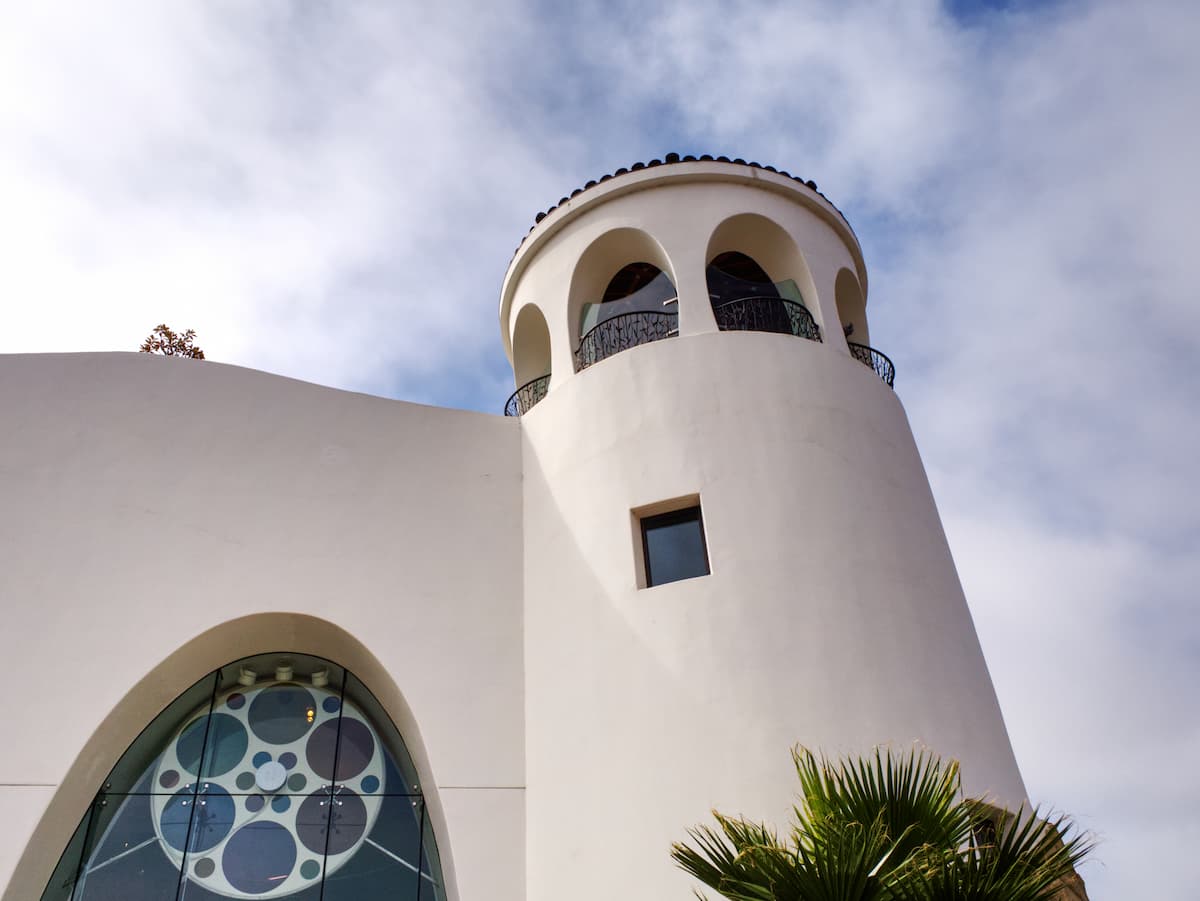 Tower of a museum in Santa Barbara