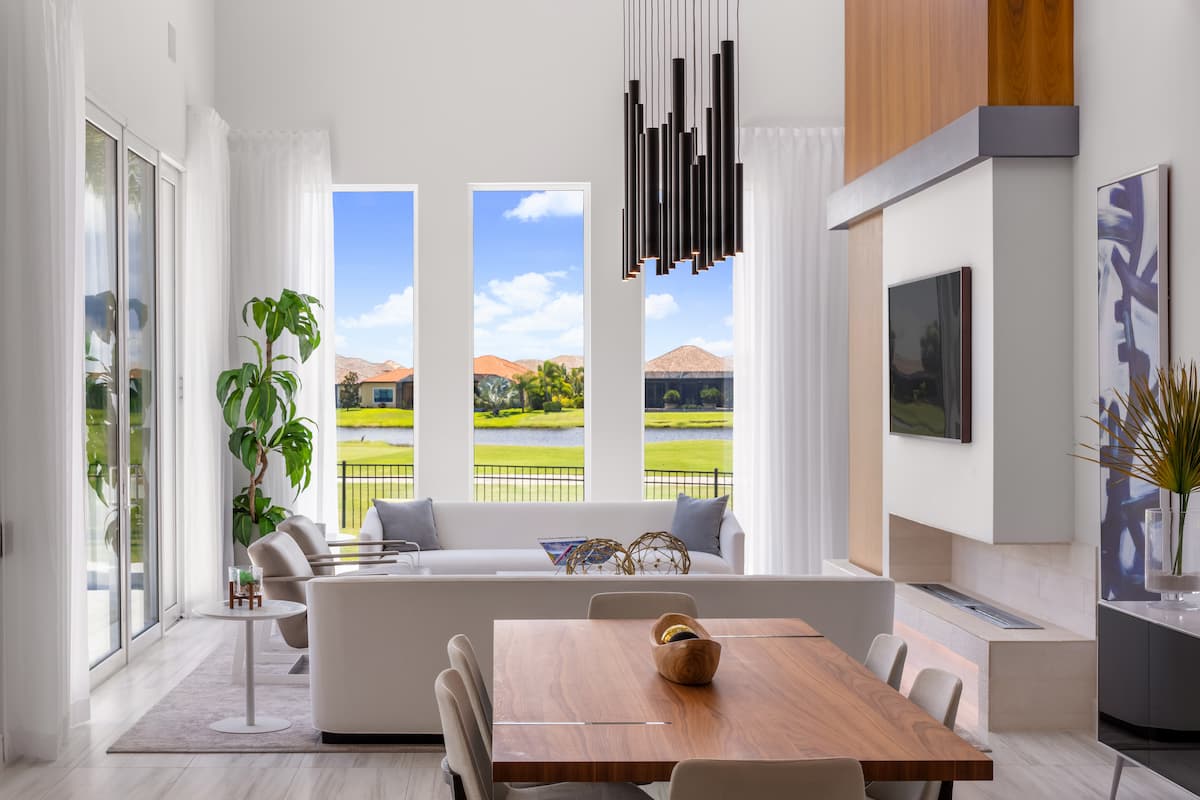 Home with golf course views