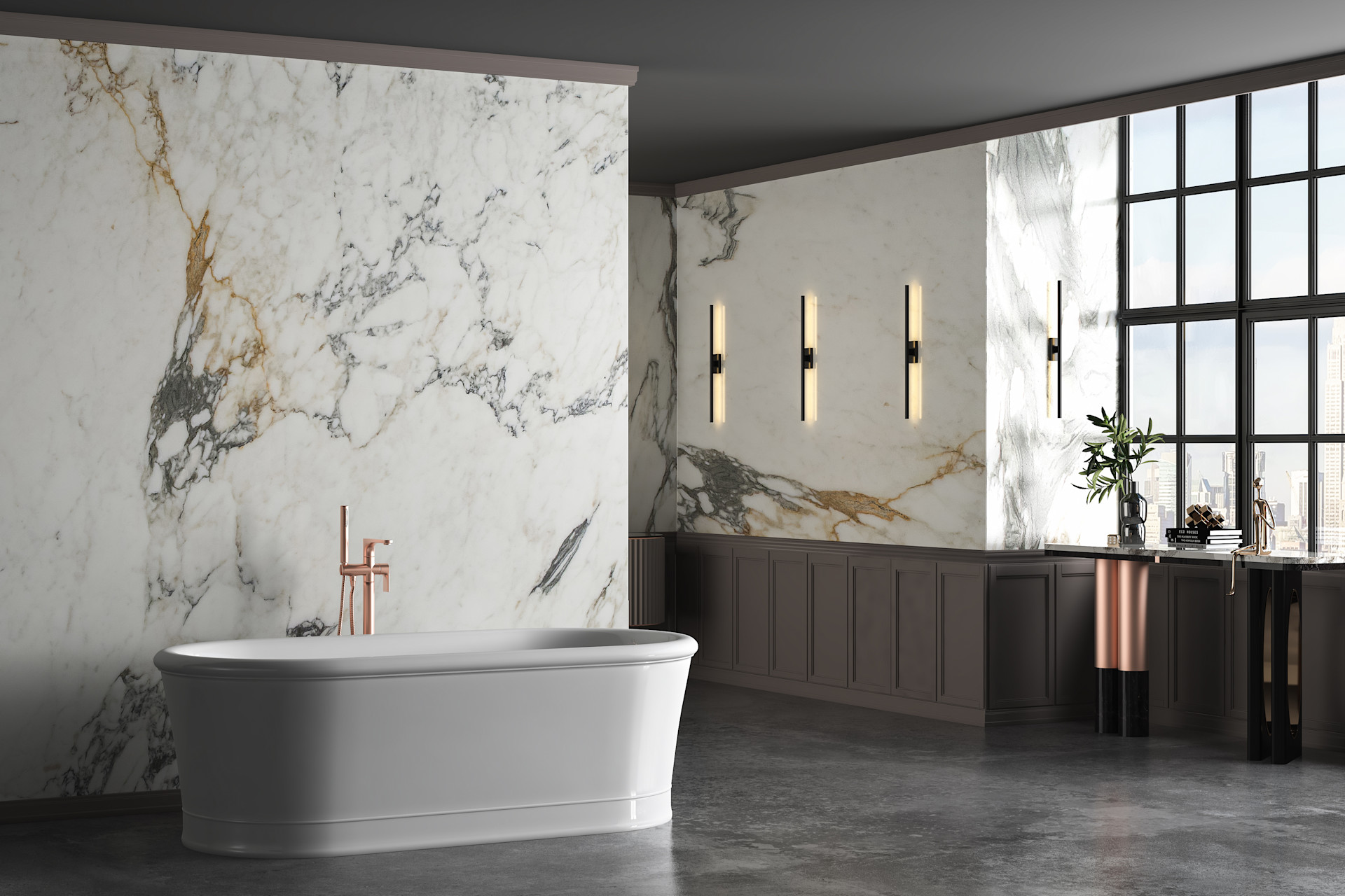 Marble bathroom