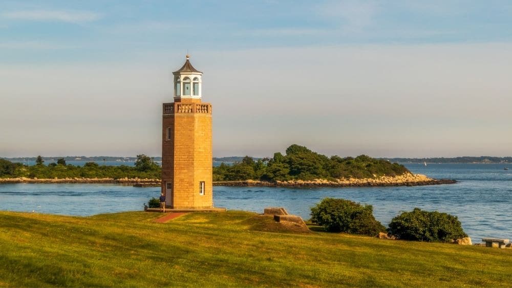 Avery Point Lighthouse in Groton, Connecticut.