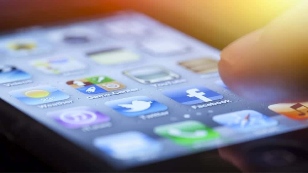 phone with mobile apps