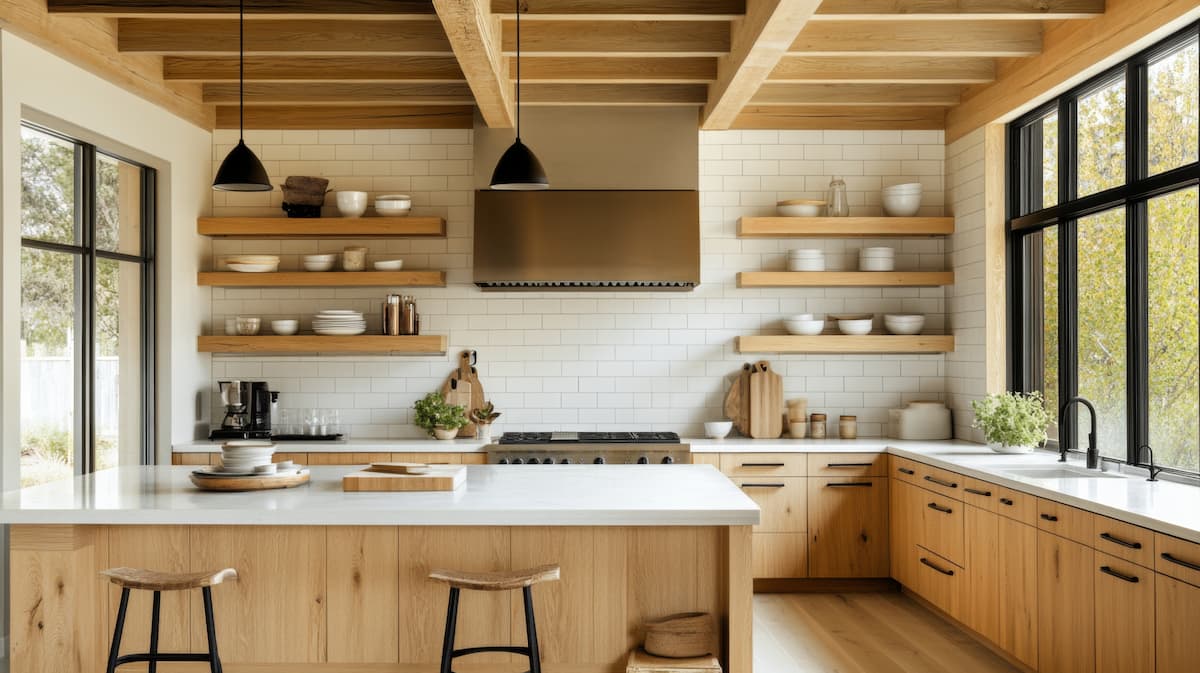 White oak kitchen