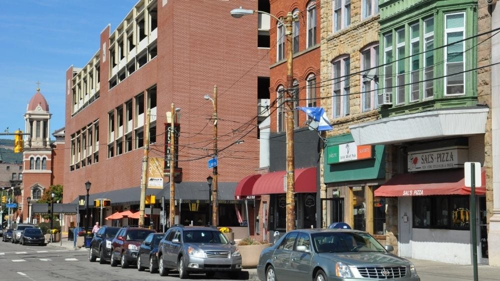 Downtown Scranton, Pennsylvania.