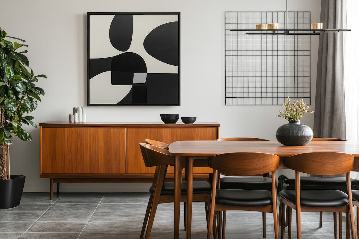 Mid century modern dining room