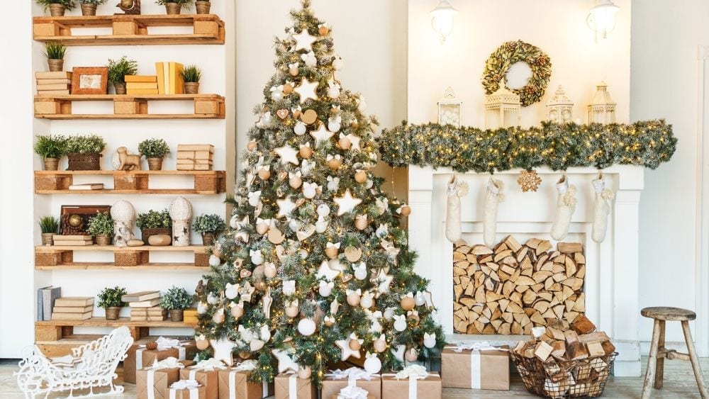 rustic christmas tree