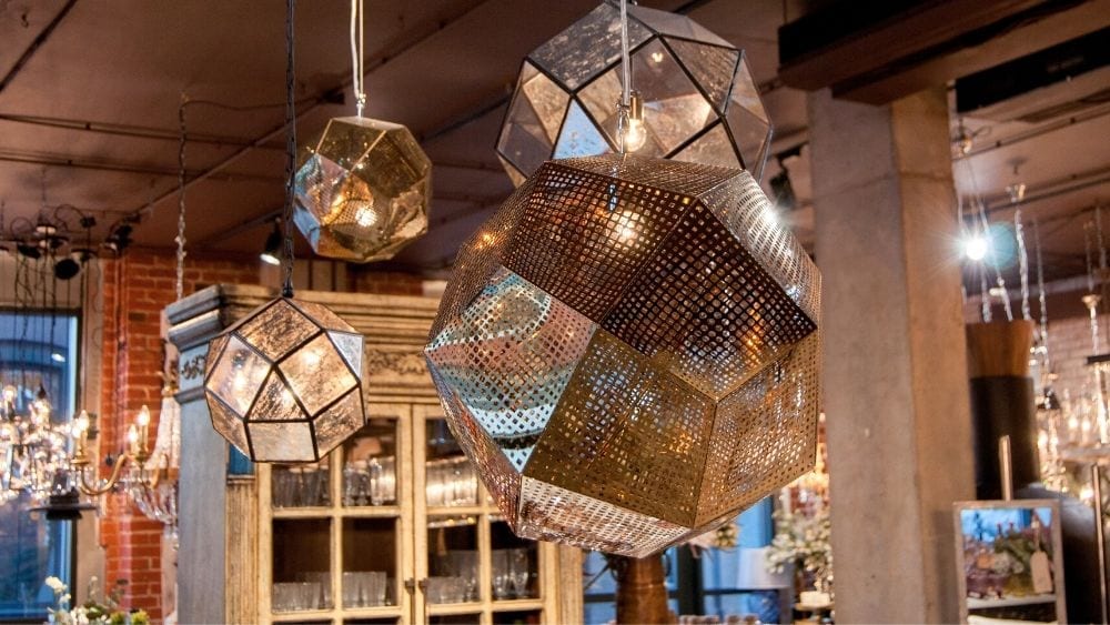 geometric chandelier