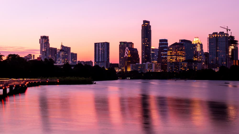 austin skyline dusk