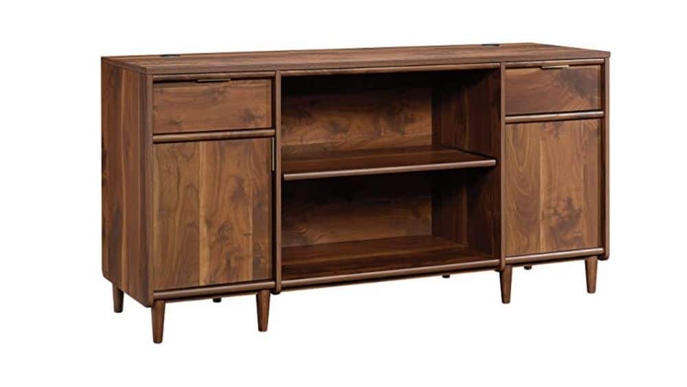 Sauder Clifford Place Credenza, Grand Walnut finish