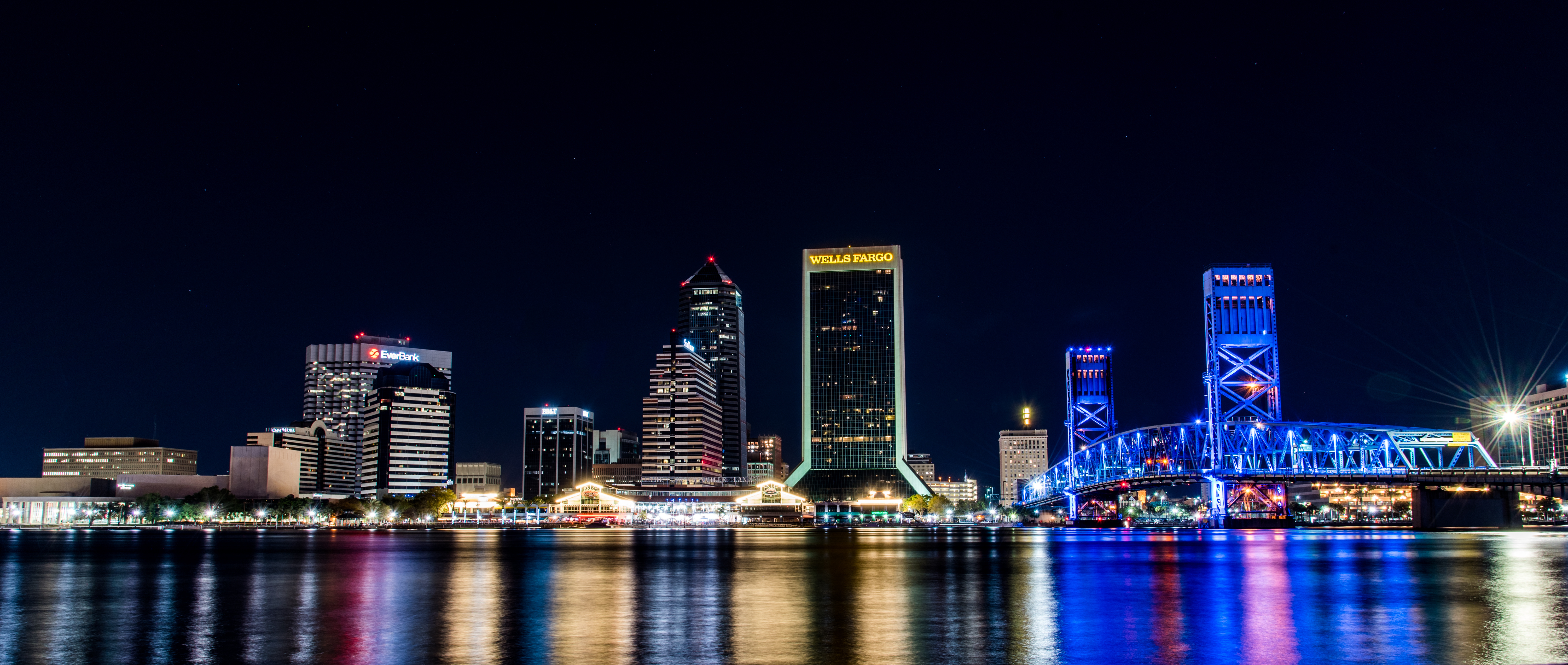 Jacksonville-Florida-night-Skyline
