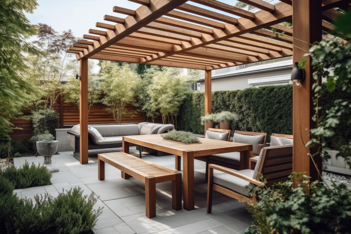 Pergola and deck