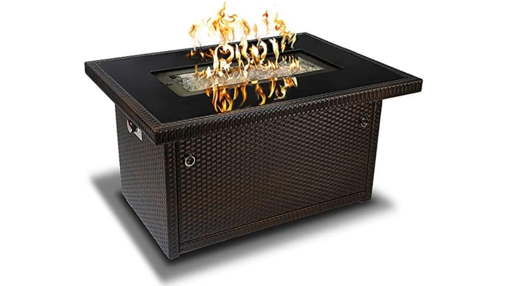 Outland Living Series 403-Espresso Brown Fire Table, Espresso Brown/50,000 BTU
