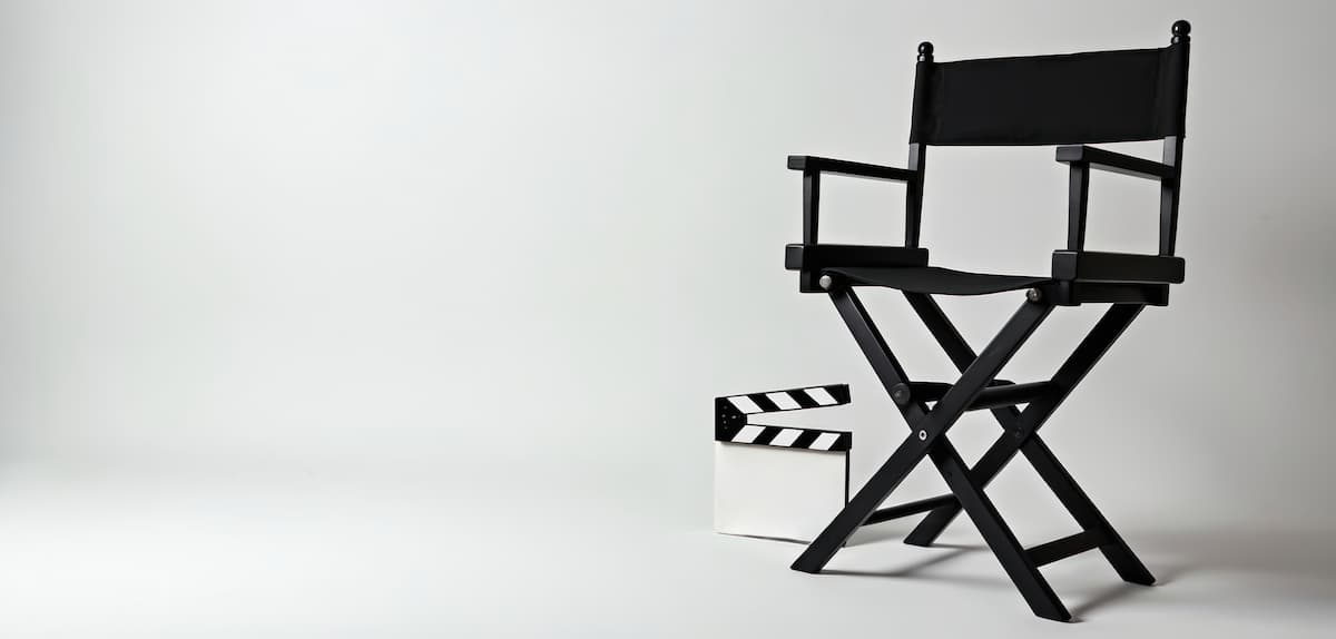 directors chair and scene clapboard
