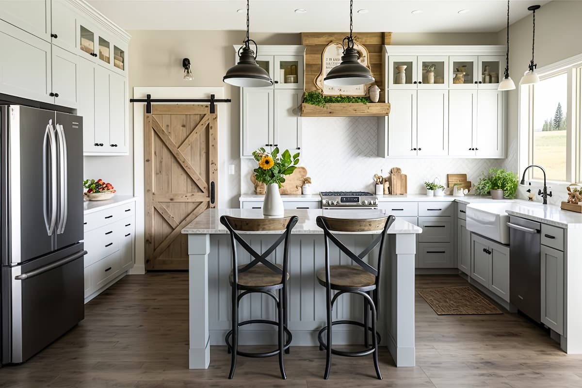 Modern farmhouse kitchen