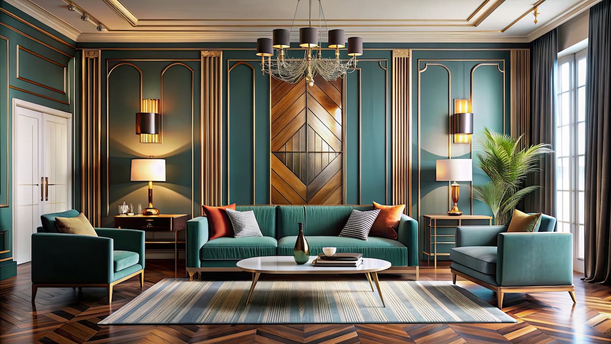 Art Deco living room