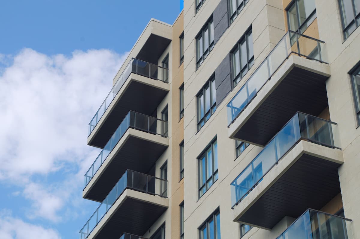 New apartment buildings