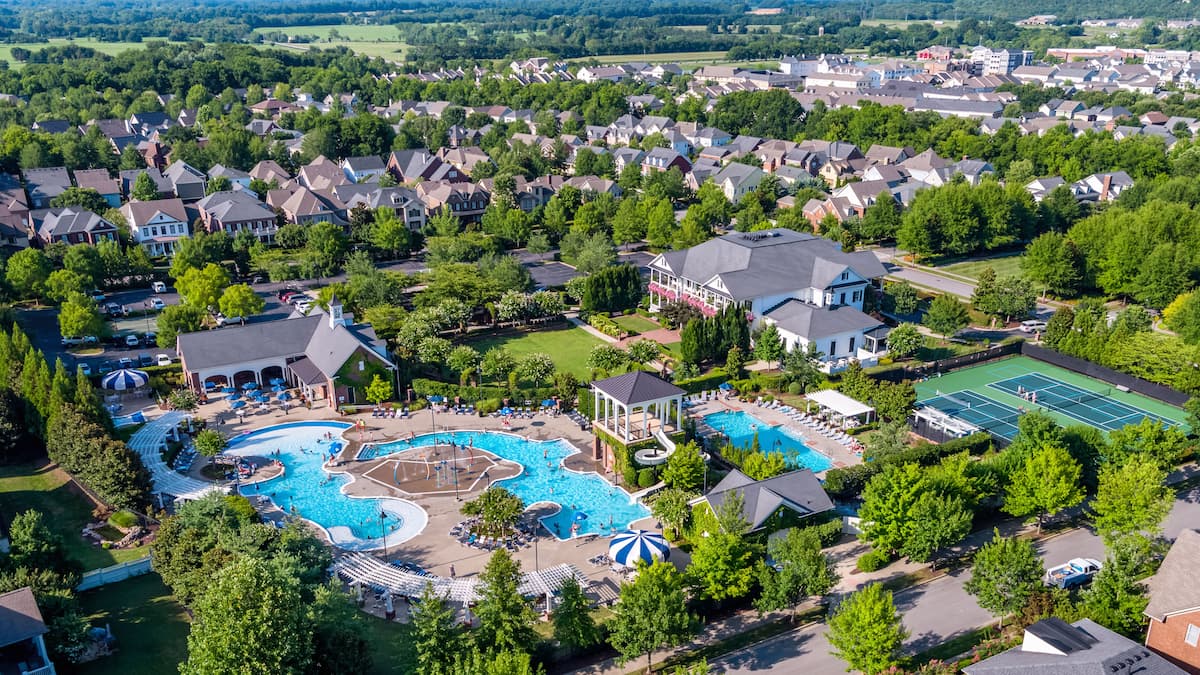 Westhaven Residents Club Pool Aerial