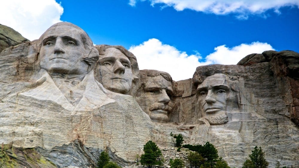 Image of the famous monument Mount Rushmore 