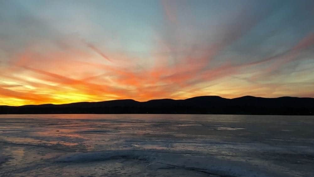 Sunset in Pittsfield, Massachusetts