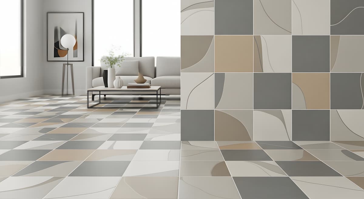 Wall and floor tile