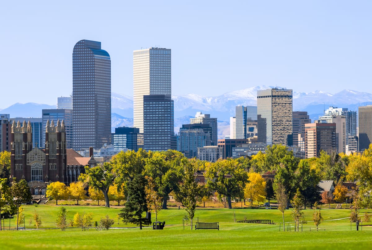 Denver-Colorado-skyline-from-park