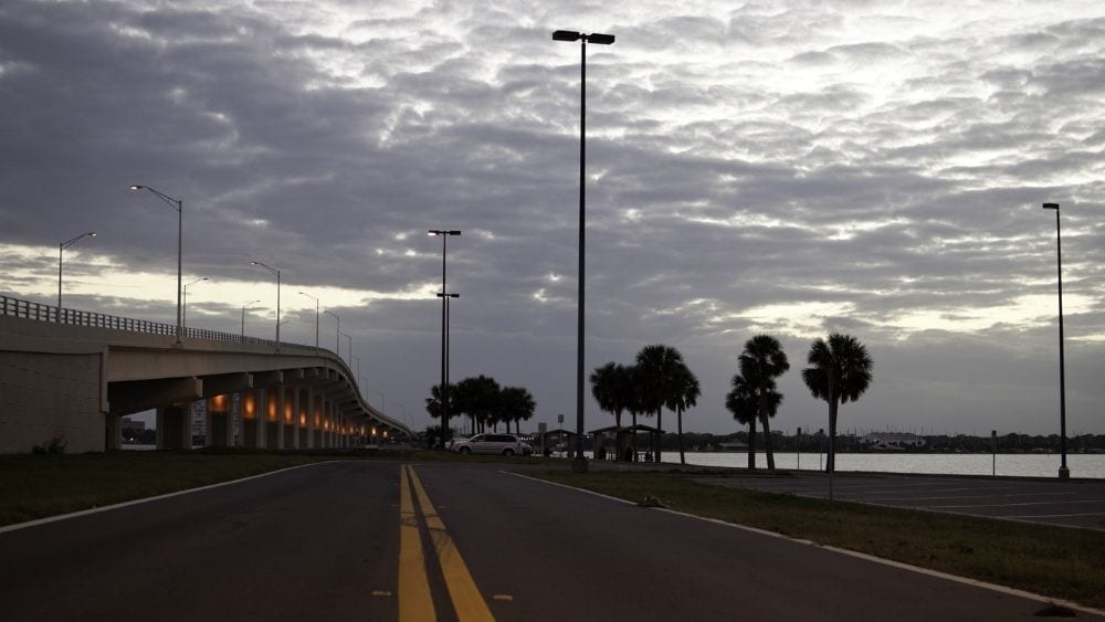 Overpass leading to Titusville.