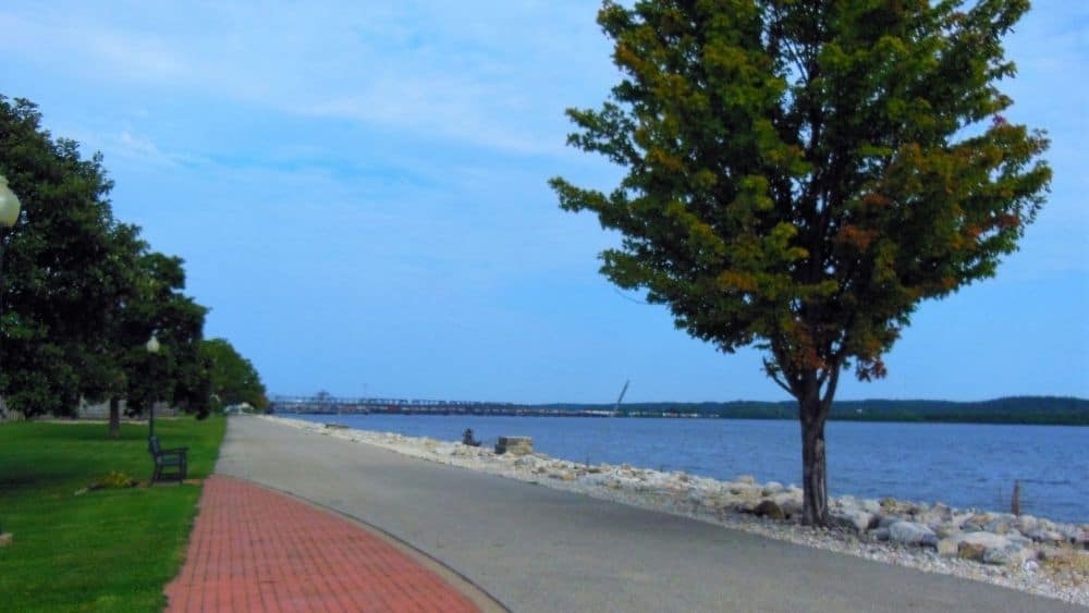 Waterfront view in Fort Madison, Iowa.