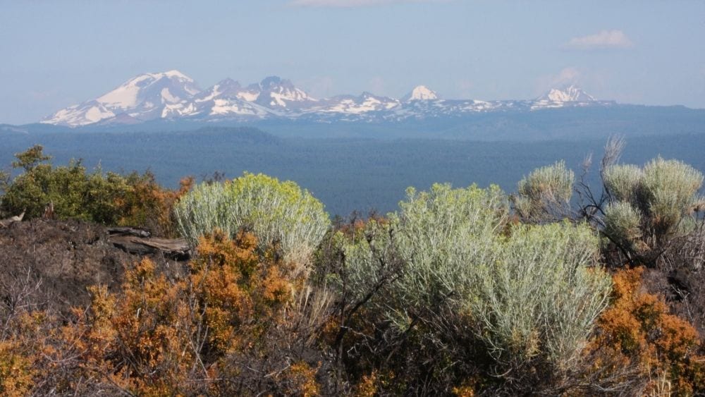 Mountain range in central Oregon.