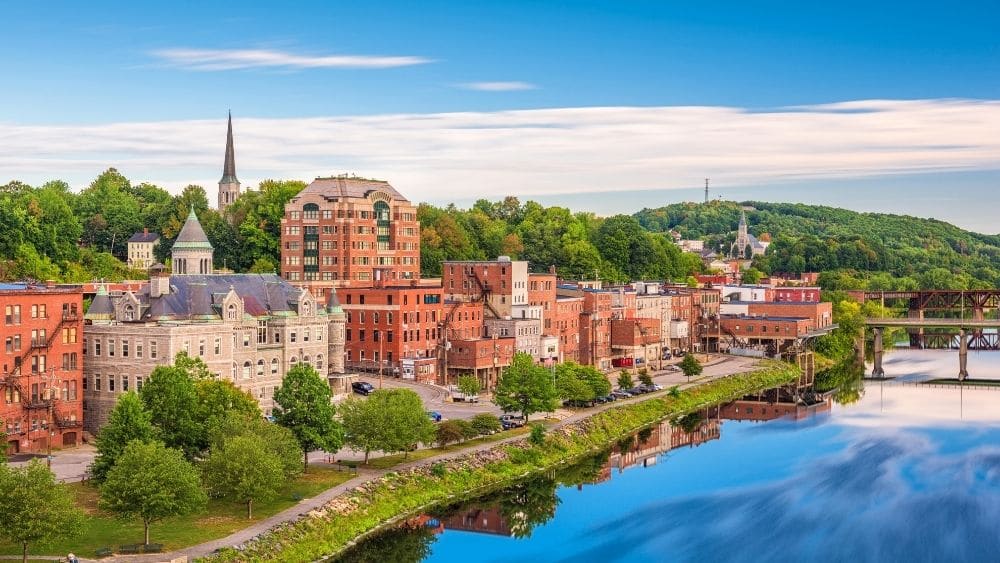 skyline of augusta, maine