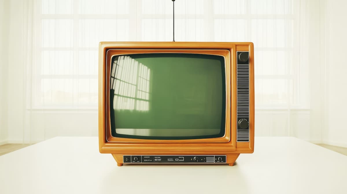 Vintage countertop TV