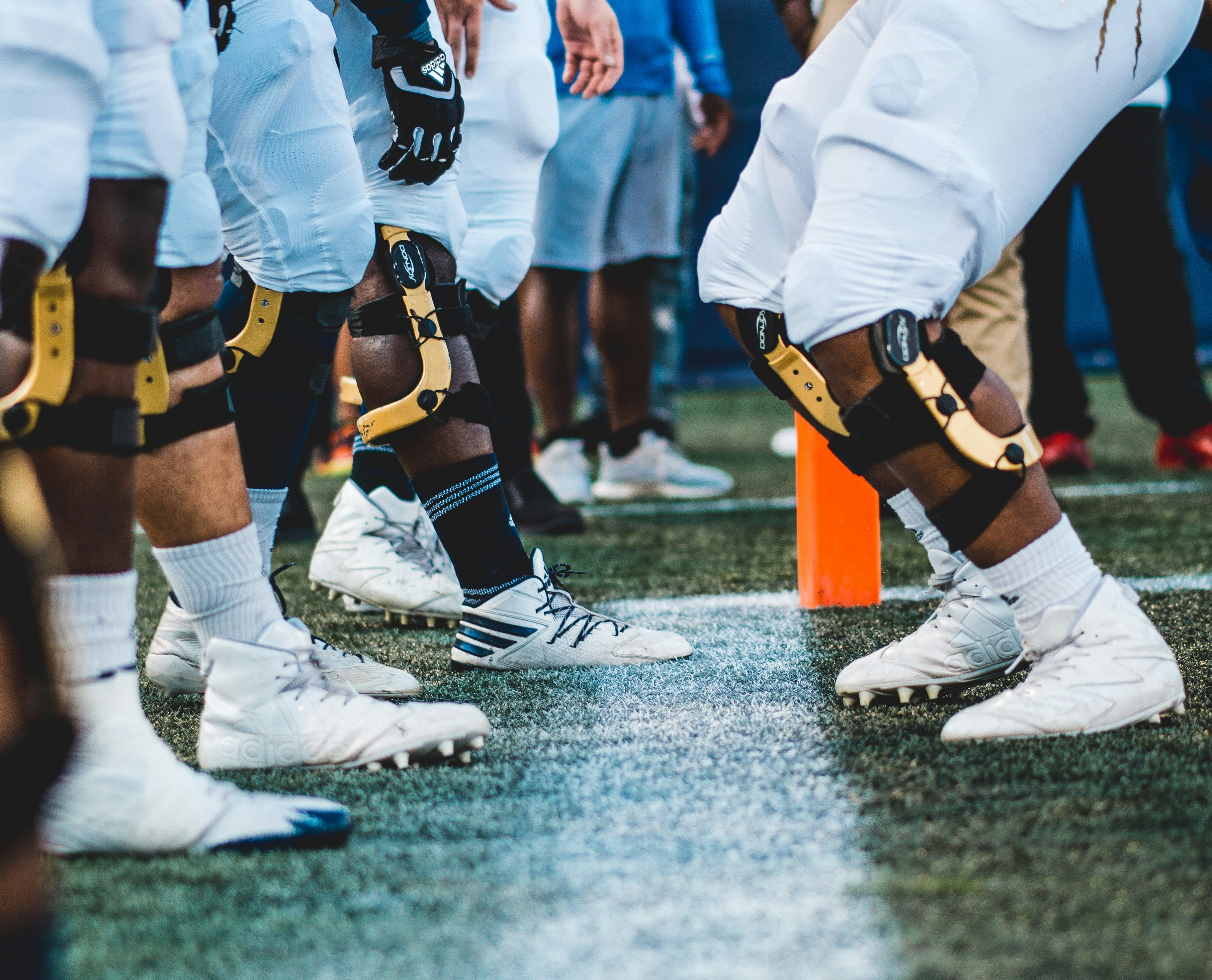 Image of an NFL line up.