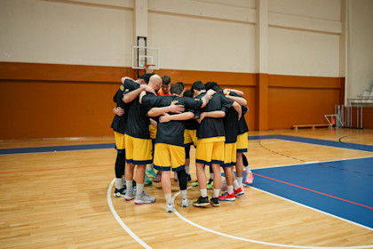 Team huddle