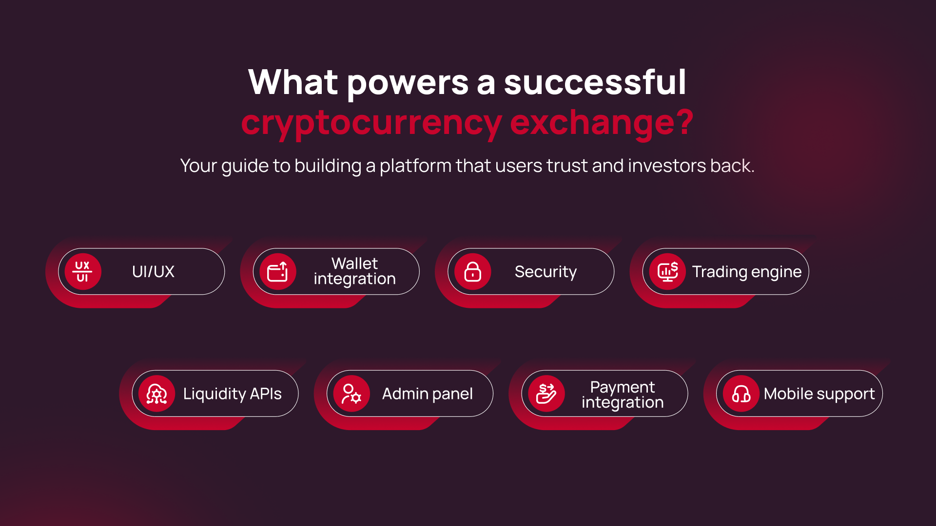 What powers a successful cryptocurrency exchange?