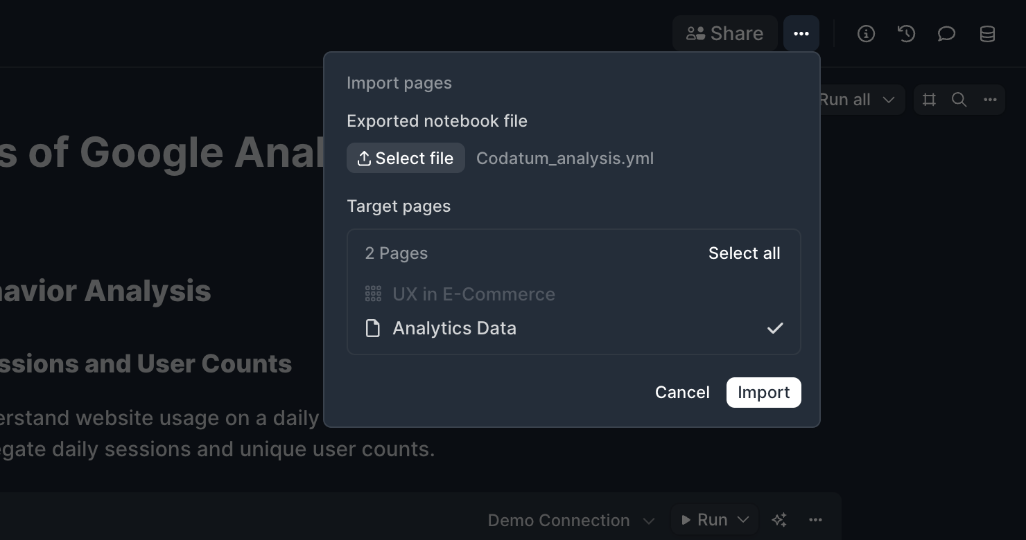 インポート機能：既存Notebookへのページ移行を可能に - Codatum