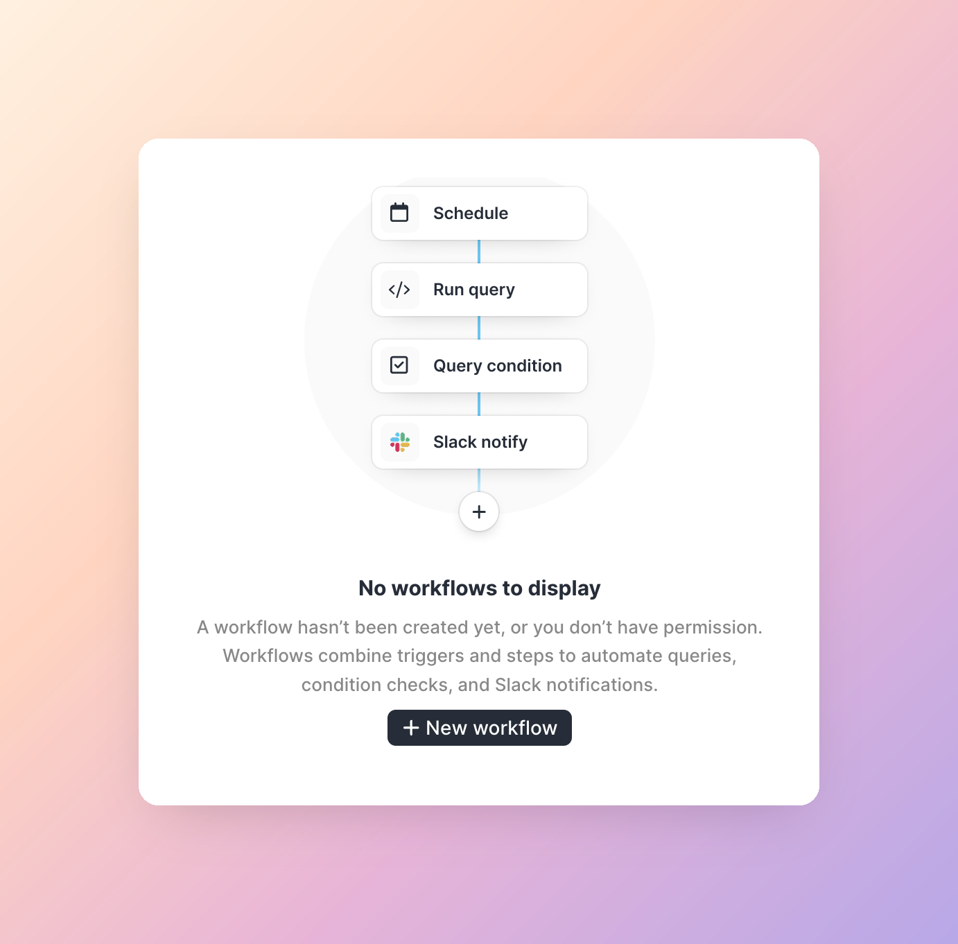 shot-1 Workflow 一覧の空状態