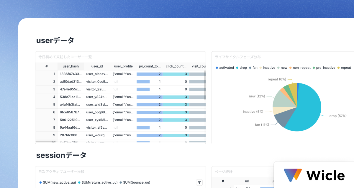 Wicleを利用した行動分析: Wicle上のデータからユーザーのWebサイト上の行動を分析する