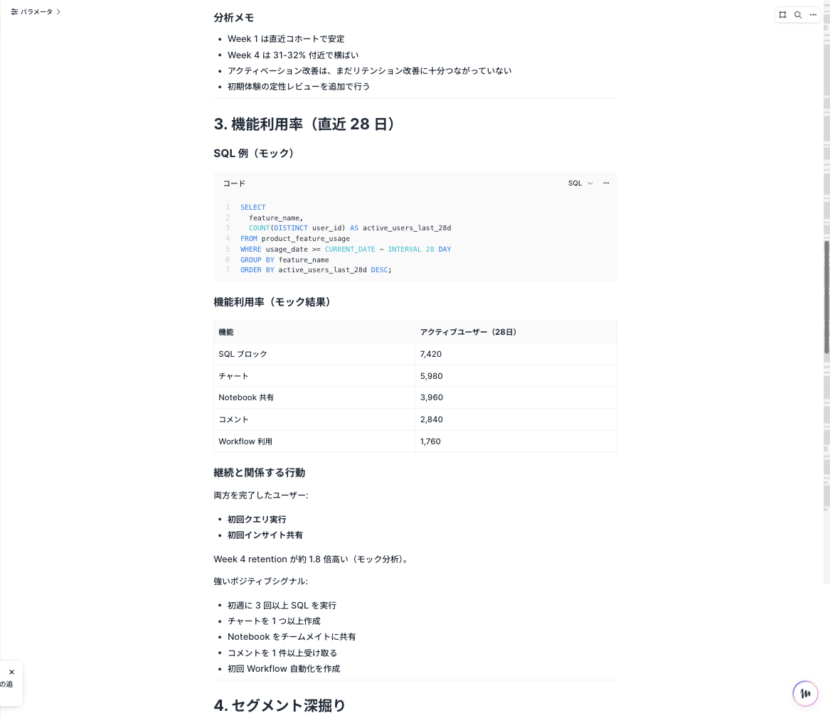 機能利用率と継続に関係する行動