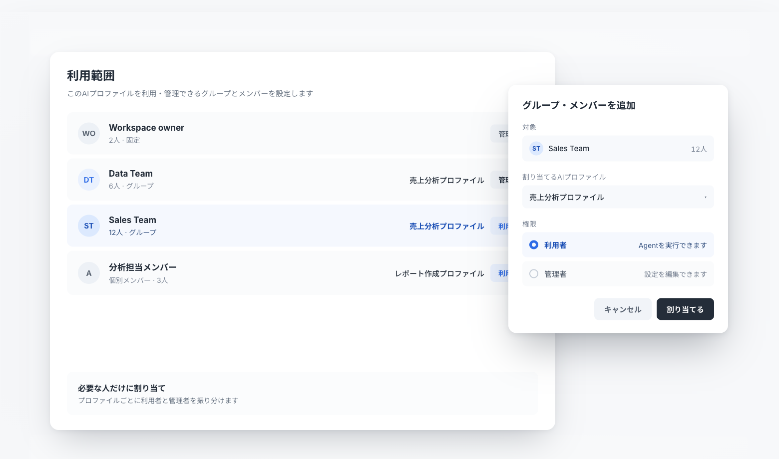 AI Profile Assignment