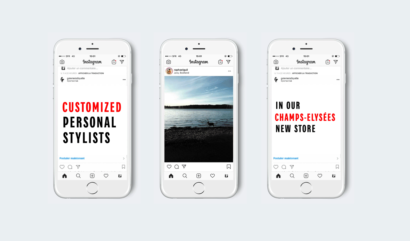 Recrutement de vendeurs passionnés via Instagram 2 - Galeries Lafayette