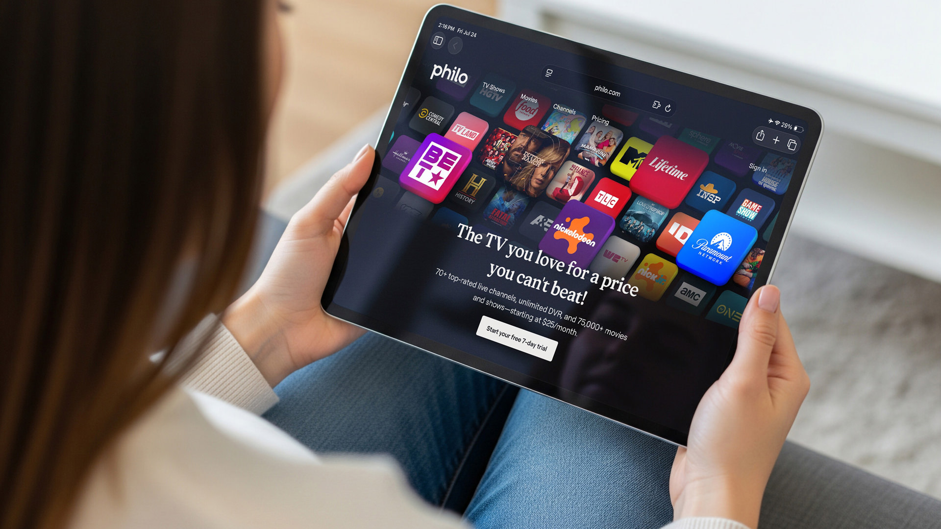 Tablet Login Subscribe Homepage preview