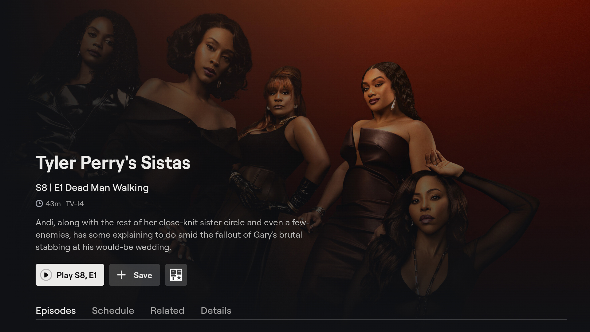 TV Show Page preview