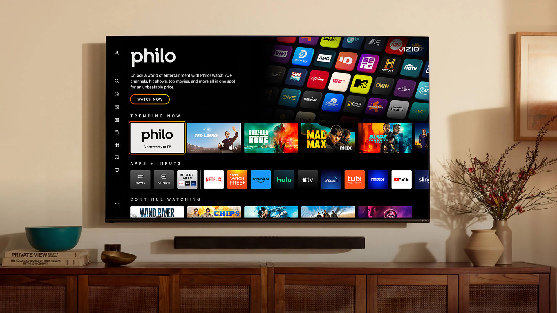 Lifestyle Image of TV on Credenza preview