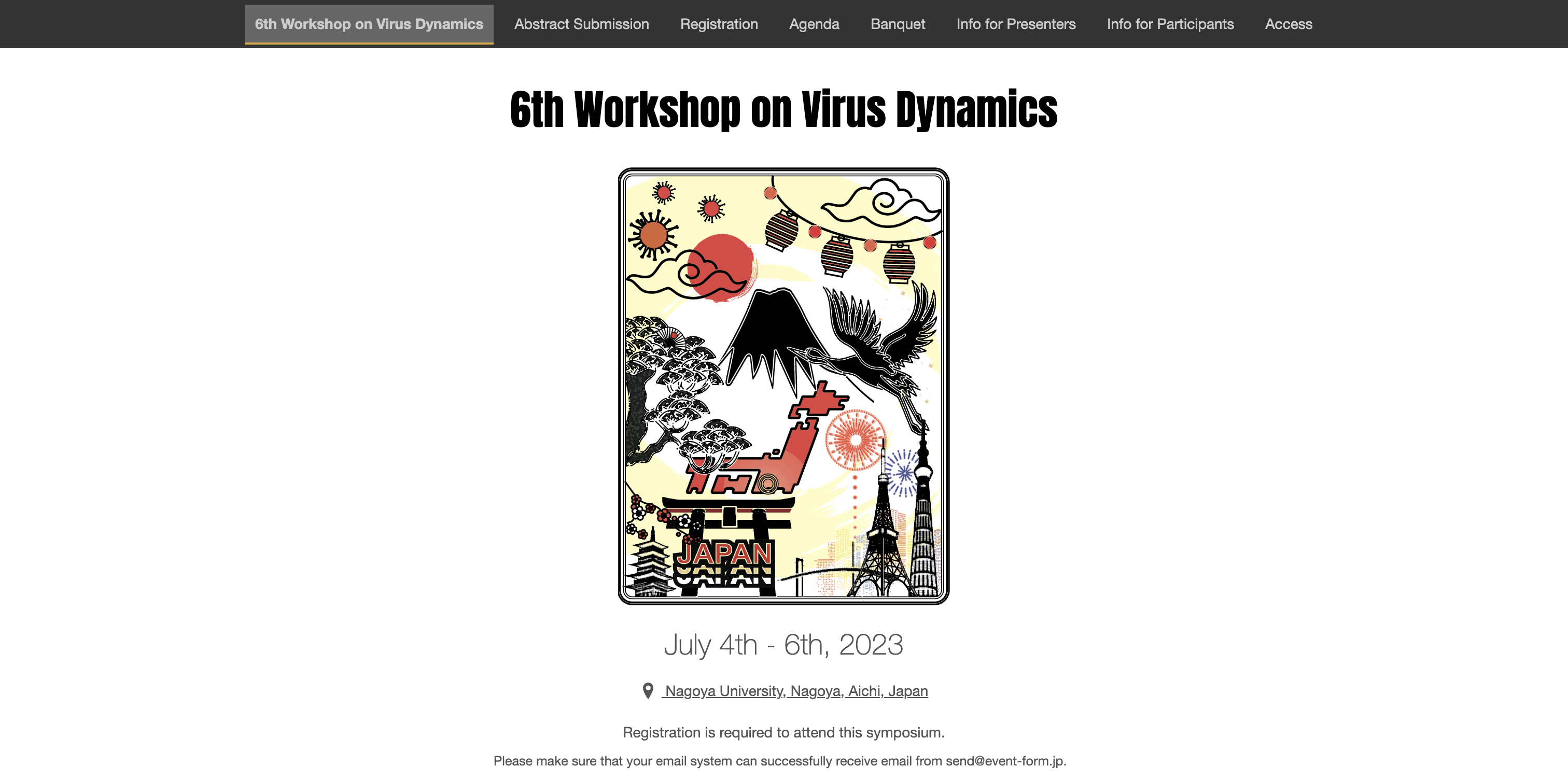 6th Workshop on Virus Dynamics