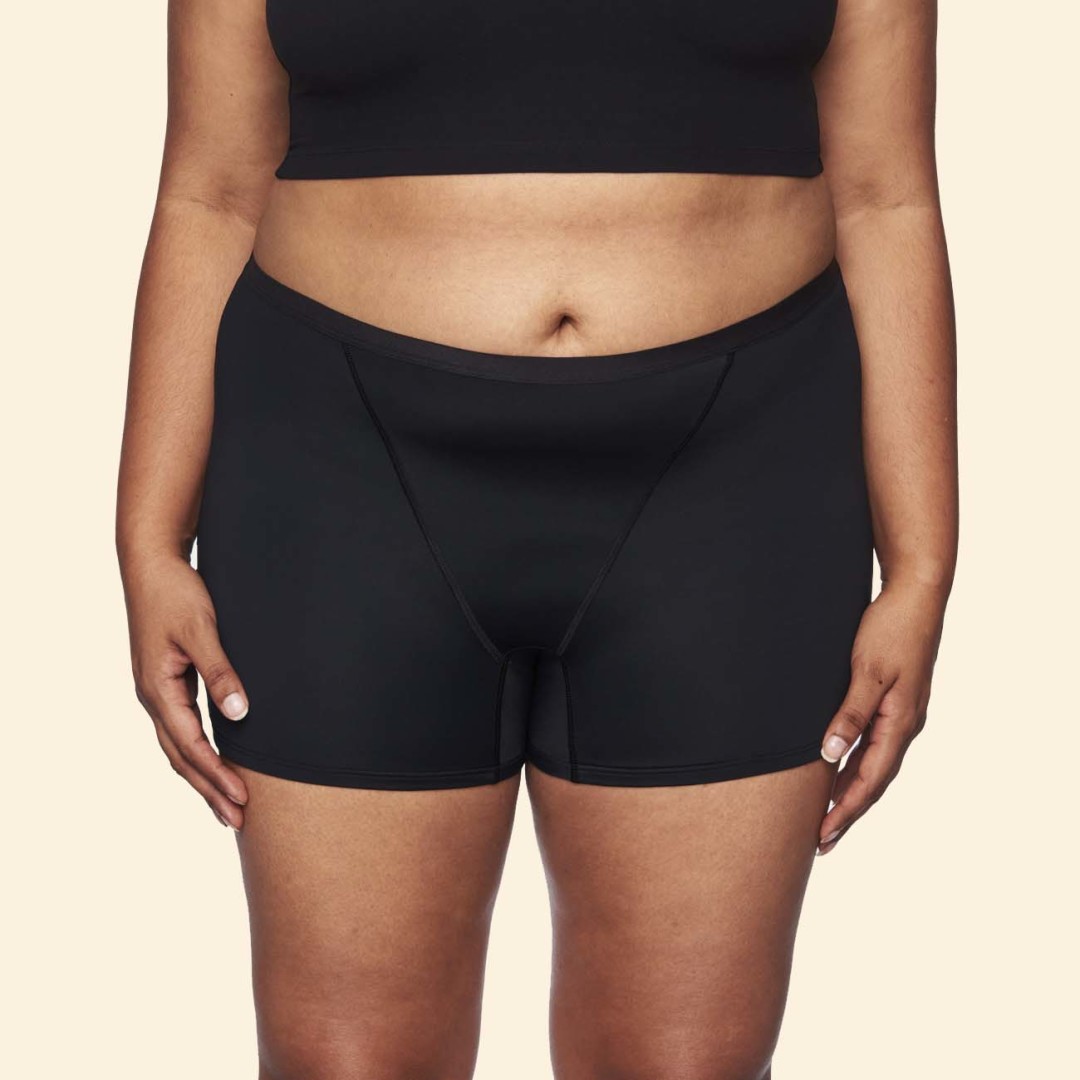 Thinx - Boyshort - Black - Front