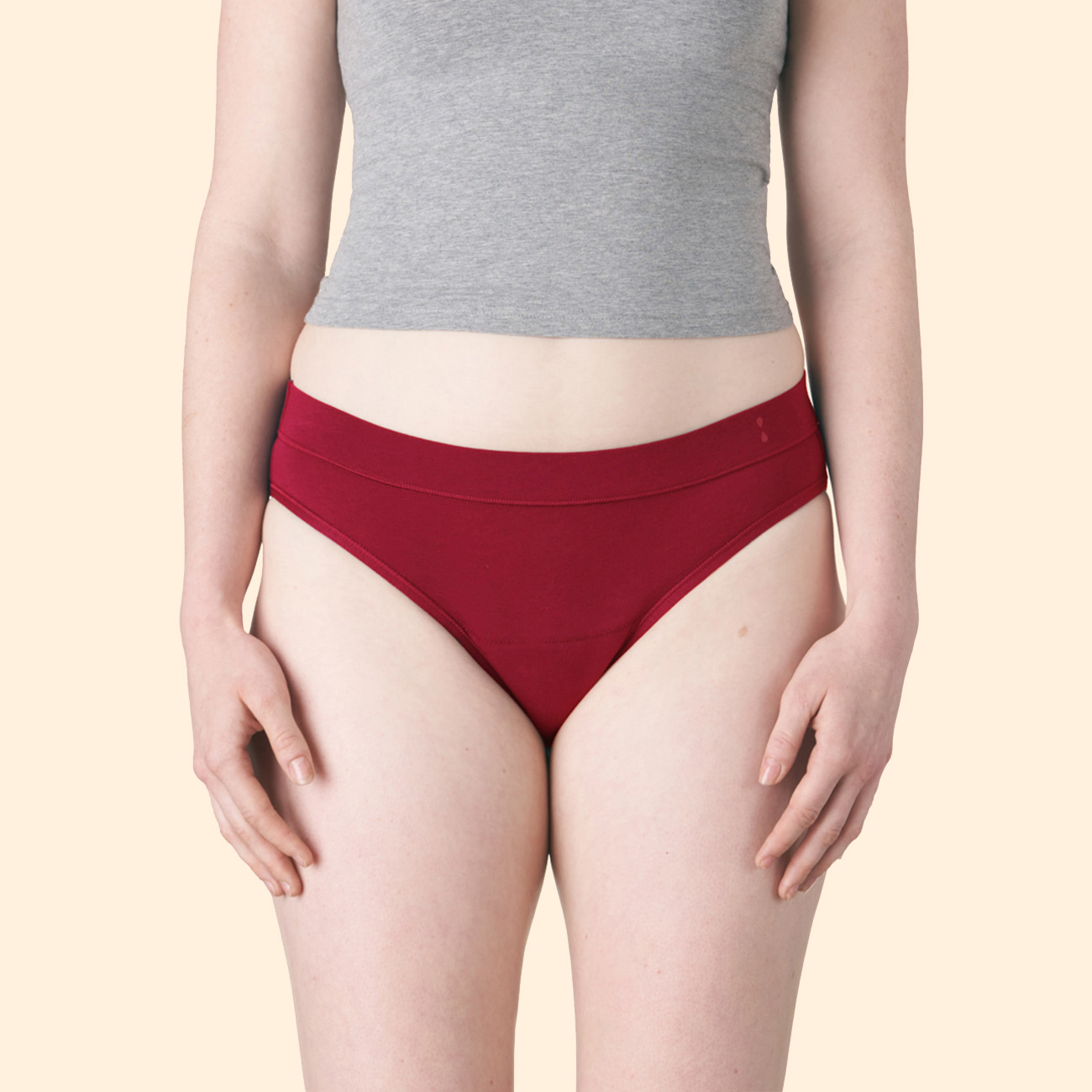 Thinx for All Women's Super Absorbency Bikini Period Underwear Gray Size XL